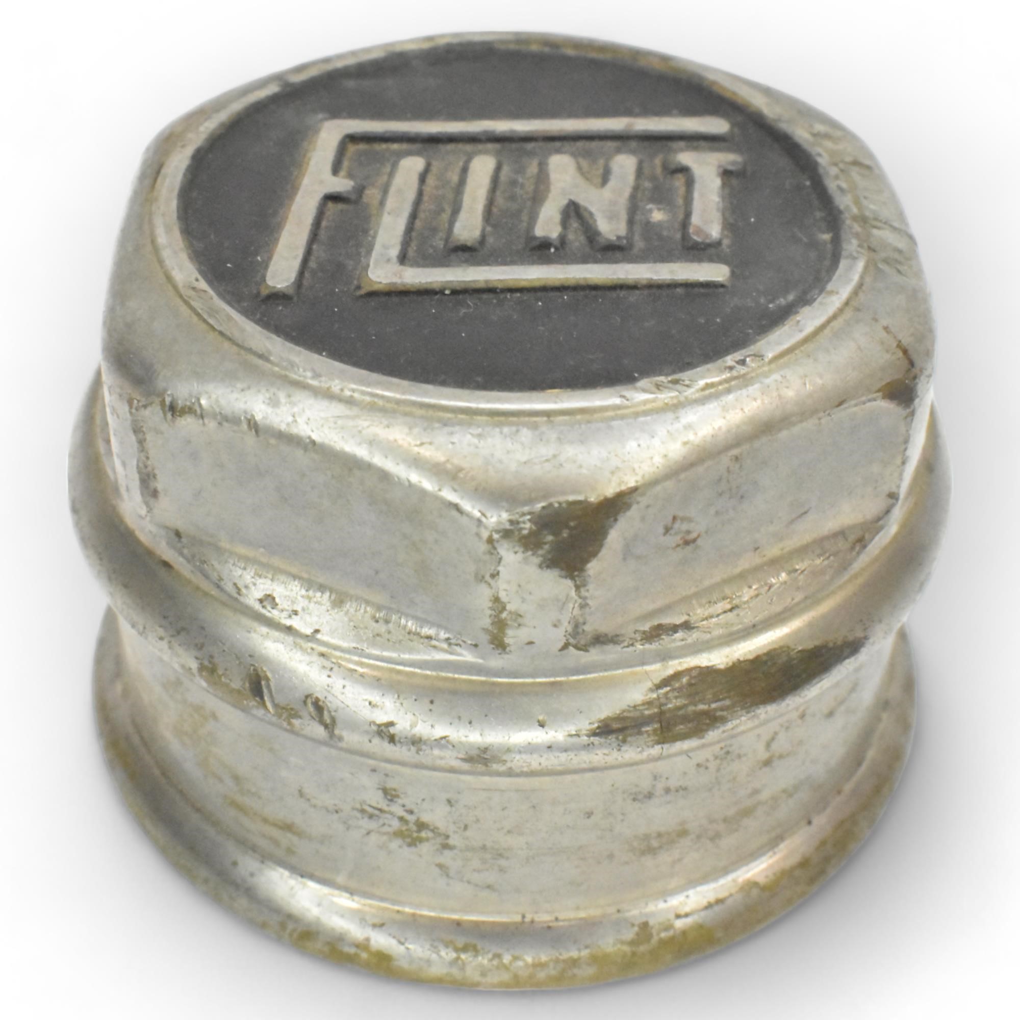 Flint Auto Hubcap Brass