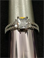 Princess Cut Diamond Ring, Sz 6