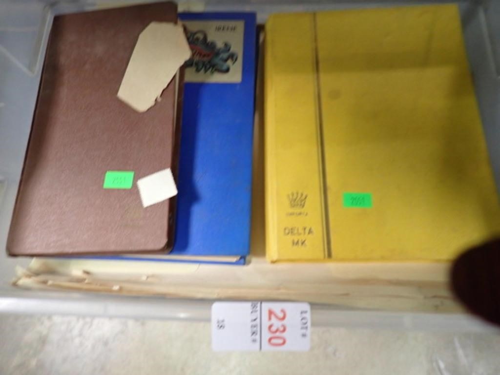 TUB OF ASSTD STAMP ALBUMS