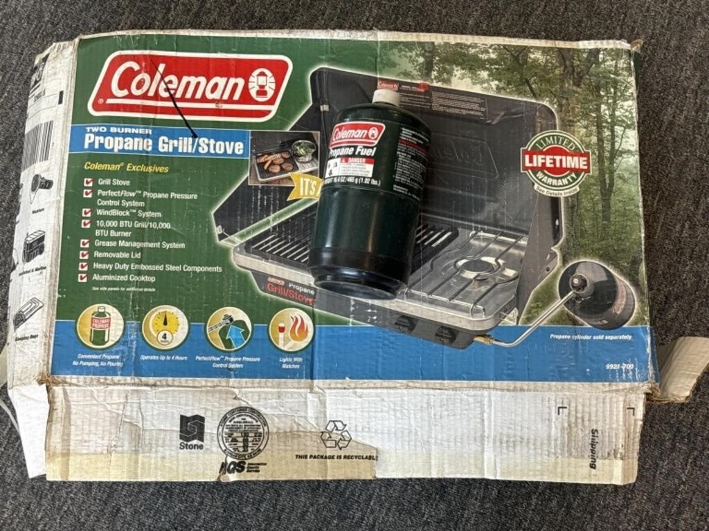 Coleman Propane Grill/Stove and Cylinder Model
