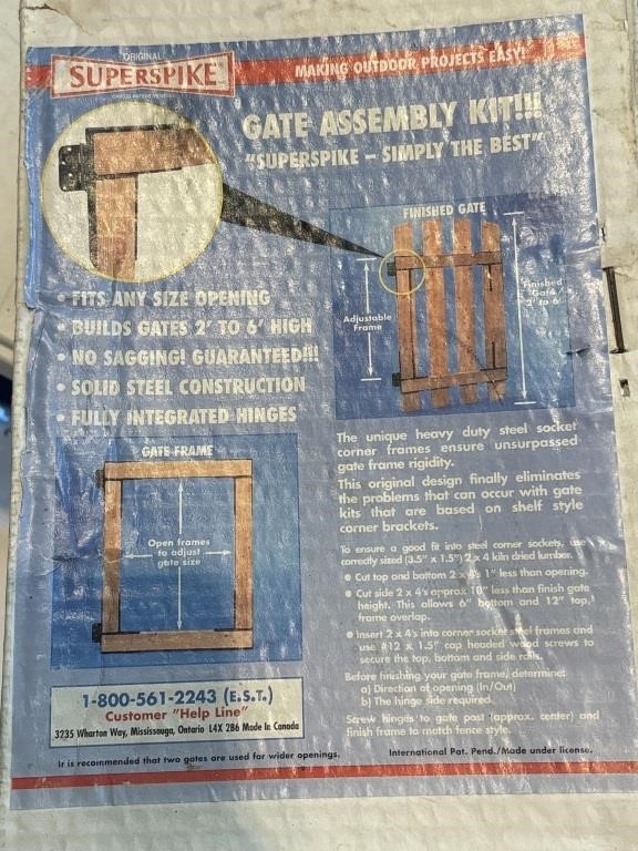 Superspike Gate Assembly Kit (unknown if all