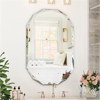 (SCUFF) Suidia Oval Wall Bathroom Mirror, 24"x36"