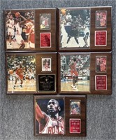 (5) Michael Jordan Basketball Card and Photo