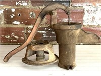 Cast Iron Red Jacket Water Pump with Base 
-