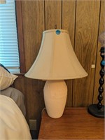 White Table Lamp   (Master Bedroom)