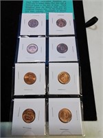 Group of 8 us treasury commembrative medallions