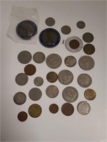 Various Foreign Coins (Costa Rica, Guatamala, Hon)