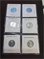 Is group of 6 steel war pennies