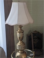 Large Metal Table Lamp  H-37" (Living Room)