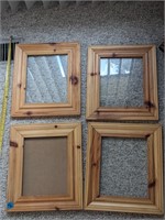 Four Raw Wooden Frames  (Living Room)