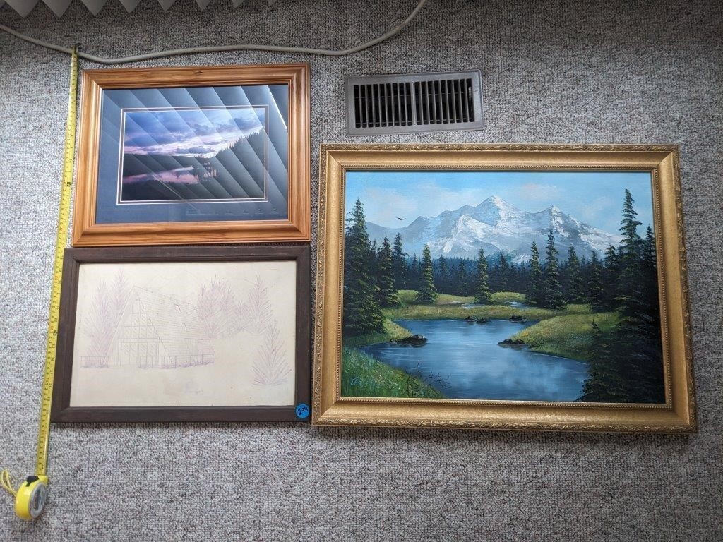 Framed Paintings Lot  (Living Room)