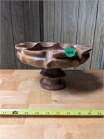 Wooden Pedestal / Bowl (Back Room)
