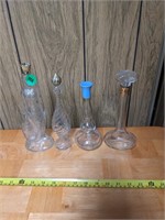 Tall Decorative Glass Perfume Bottles  (Back