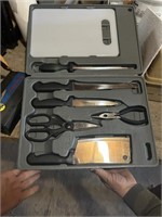 Maxam Knife & Sharpening Kit & Mixed Shop Box