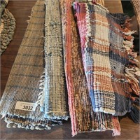 Rag Rugs  - Lot of 4 -  largest is approx 56" x