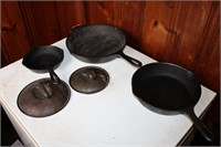 5 PIECE CAST IRON