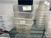 (4) CAMBRO CONTAINERS W/ LIDS