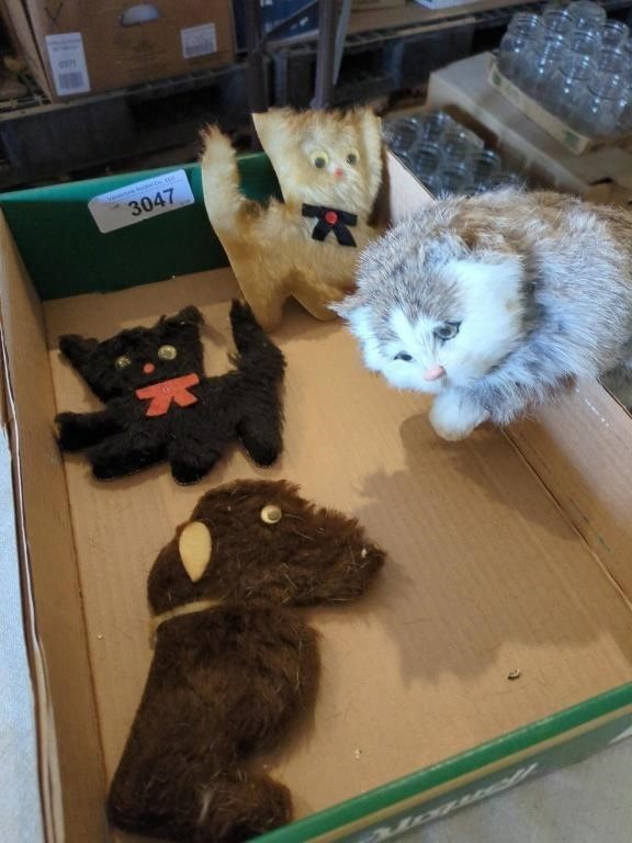 Realistic kitten made from real rabbit fur- very