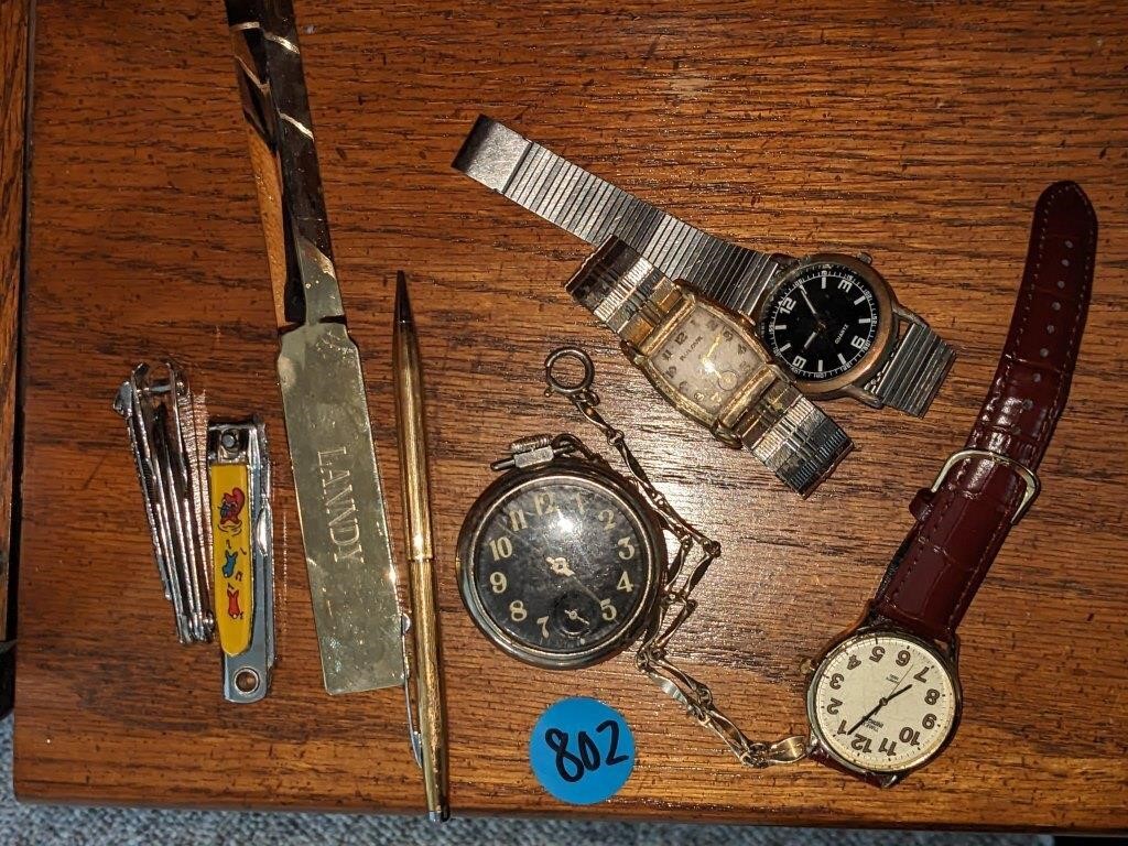 Pocket Watch, Wrist Watches & More  (Living Room)
