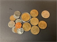 Bag of assorted coins
