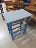 PAINTED BLUE SIDE TABLE