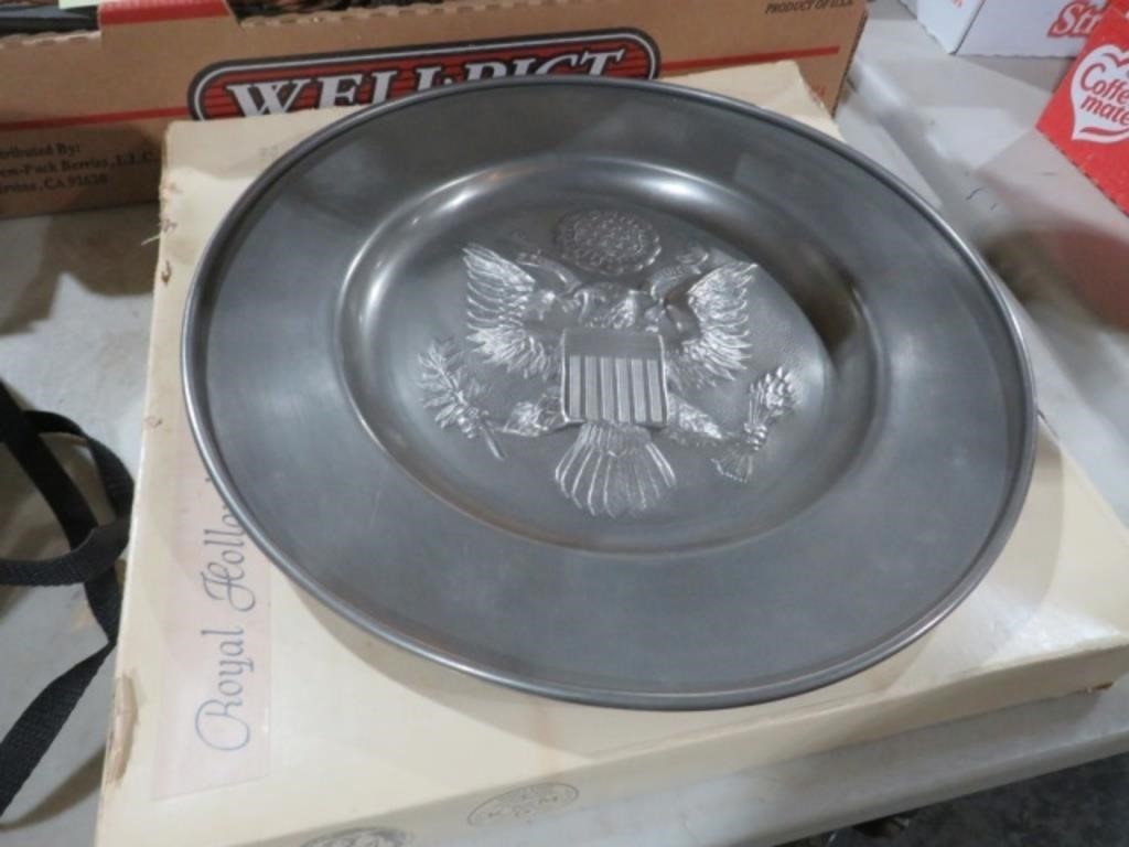 ROYAL HOLLAND PEWTER PLATE
