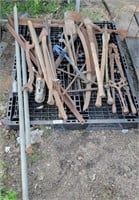 PALLET OF ASSORTED OUTDOOR TOOLS AND MORE