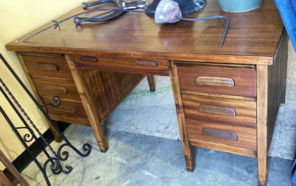Beautiful antique solid wood executive writing