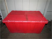 Very Large Commercial Tote with Attached Lid
