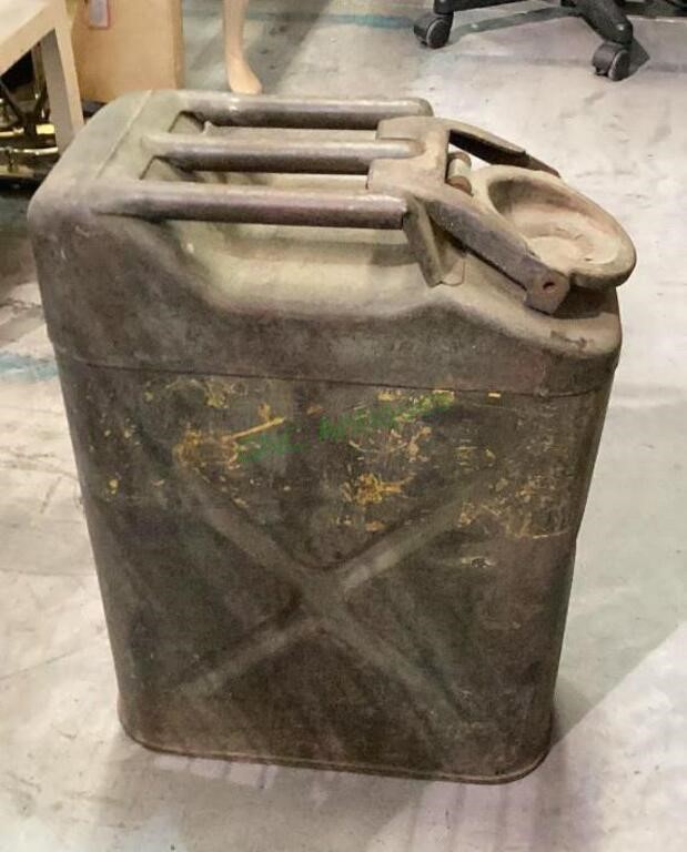 Vintage United States military 5 gallon Jerry can