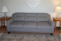 Three seat upholstered sofa, removable seat