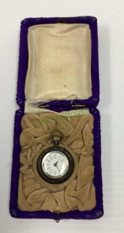 Antique 800 silver pocket watch with original