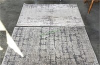One pair of Polyester rugs , each measures 46x30