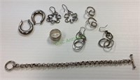 Great sterling silver jewelry lot includes