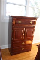 Men's three drawer dresser, two raised panel doors