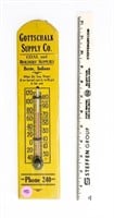 Gottschalk Supply Co. Wooden Thermometer