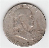 US 1952 P 90% Franklin 1/2 Dollar