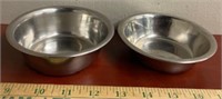 2 Stainless Steel Dog Dishes