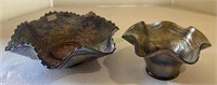 Beautiful lot of two carnival dishes both with