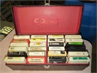 Vintage 8 track case- Beach Boys- full of