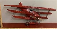 26" 3D Metal Red Plane