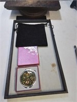 Jewelry tray with the black velvet bag and I