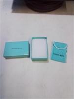 Small tiffany and company jewelry box and bag