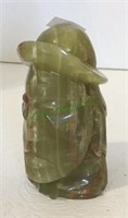 Carved of what appears to be jade - bust of man