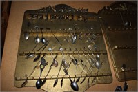 LARGE SPOON COLLECTION WITH DISPLAYS