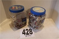 (2) Containers of Marbles(Den)