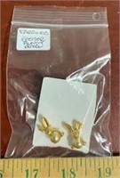 Easter Bunny Pearl Earrings