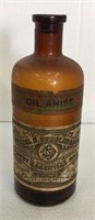 Antique medicine bottle for oil anise measuring