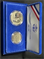 1986 U.S. LIBERTY 2 COIN SET - SILVER DOLLAR