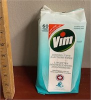 Vim Wipes-60 Count-Unopened